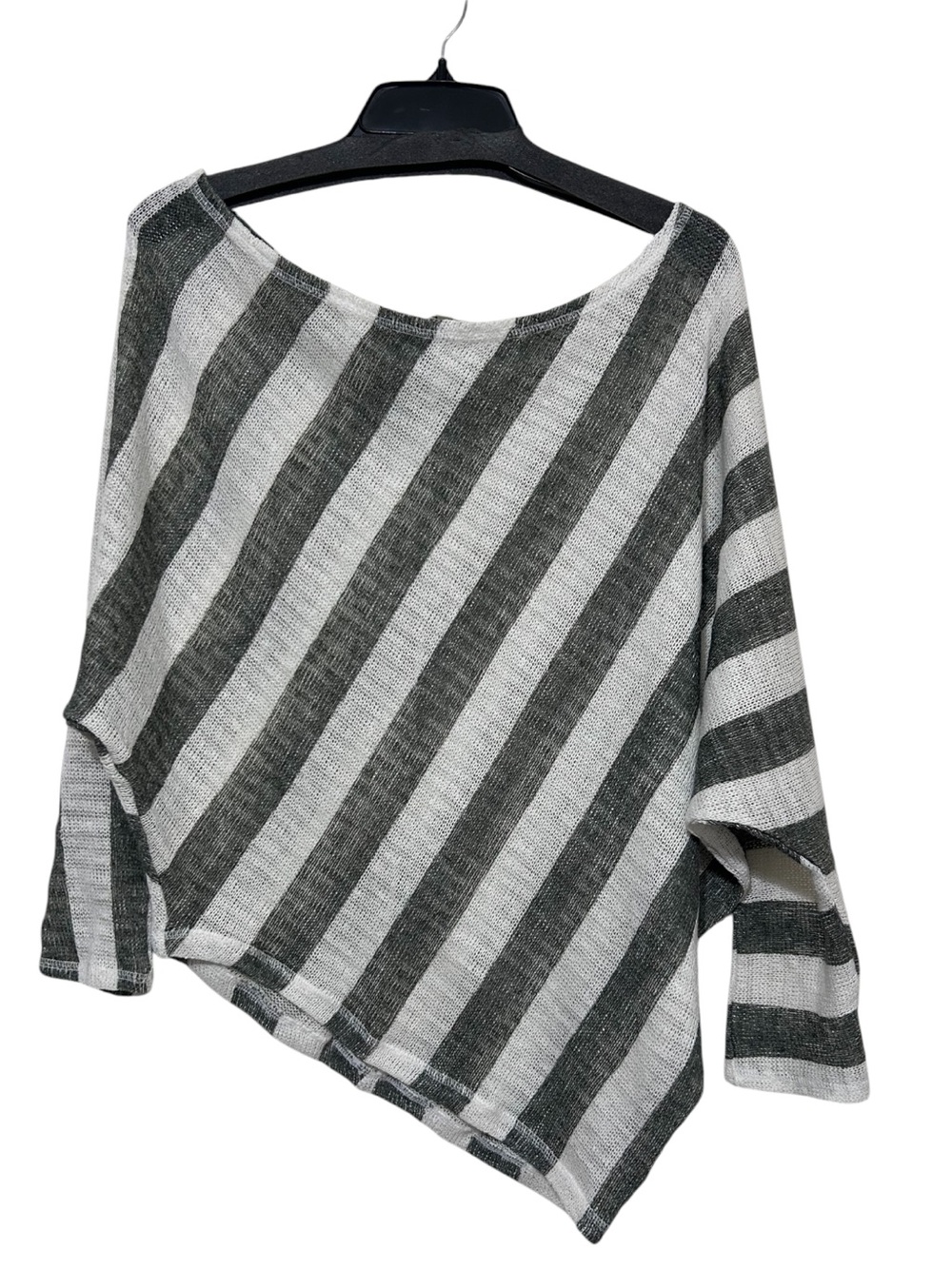 Style Rack Lightweight Stripe Batwing Knit Top - Medium